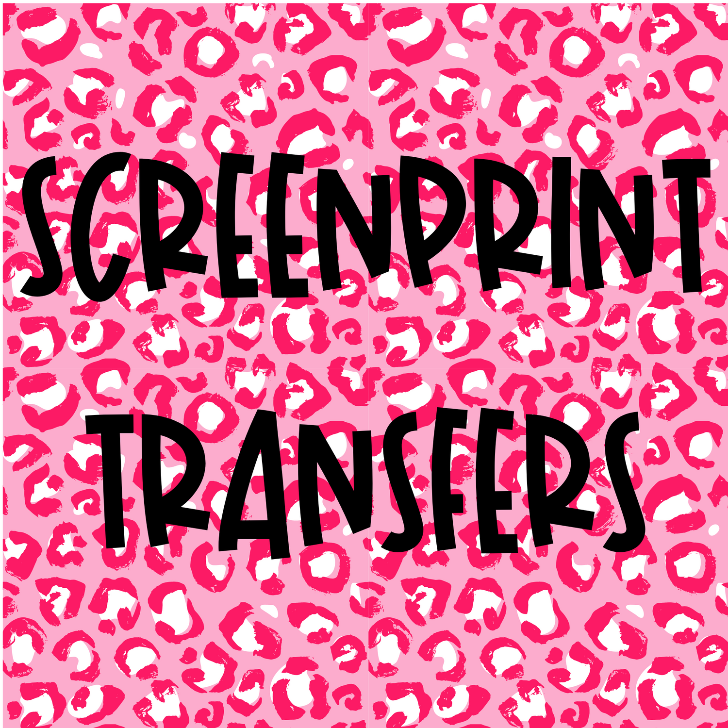 1 Color Screen Print Transfers