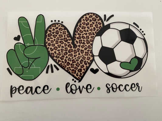 DTF Peace Love Soccer