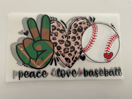DTF Peace Love Baseball