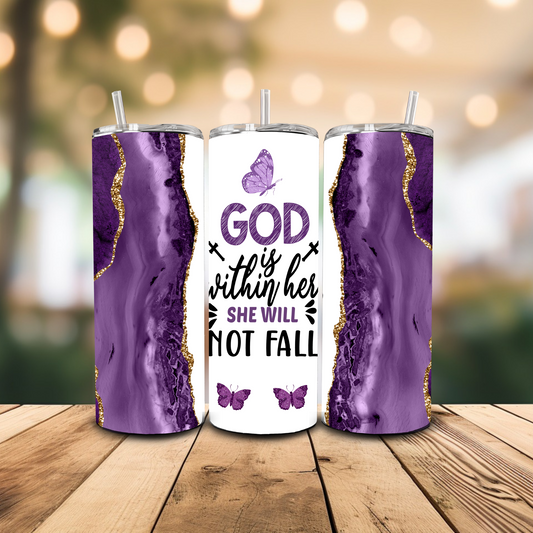 SUBLIMATION 20 oz Wrap- God is With Her