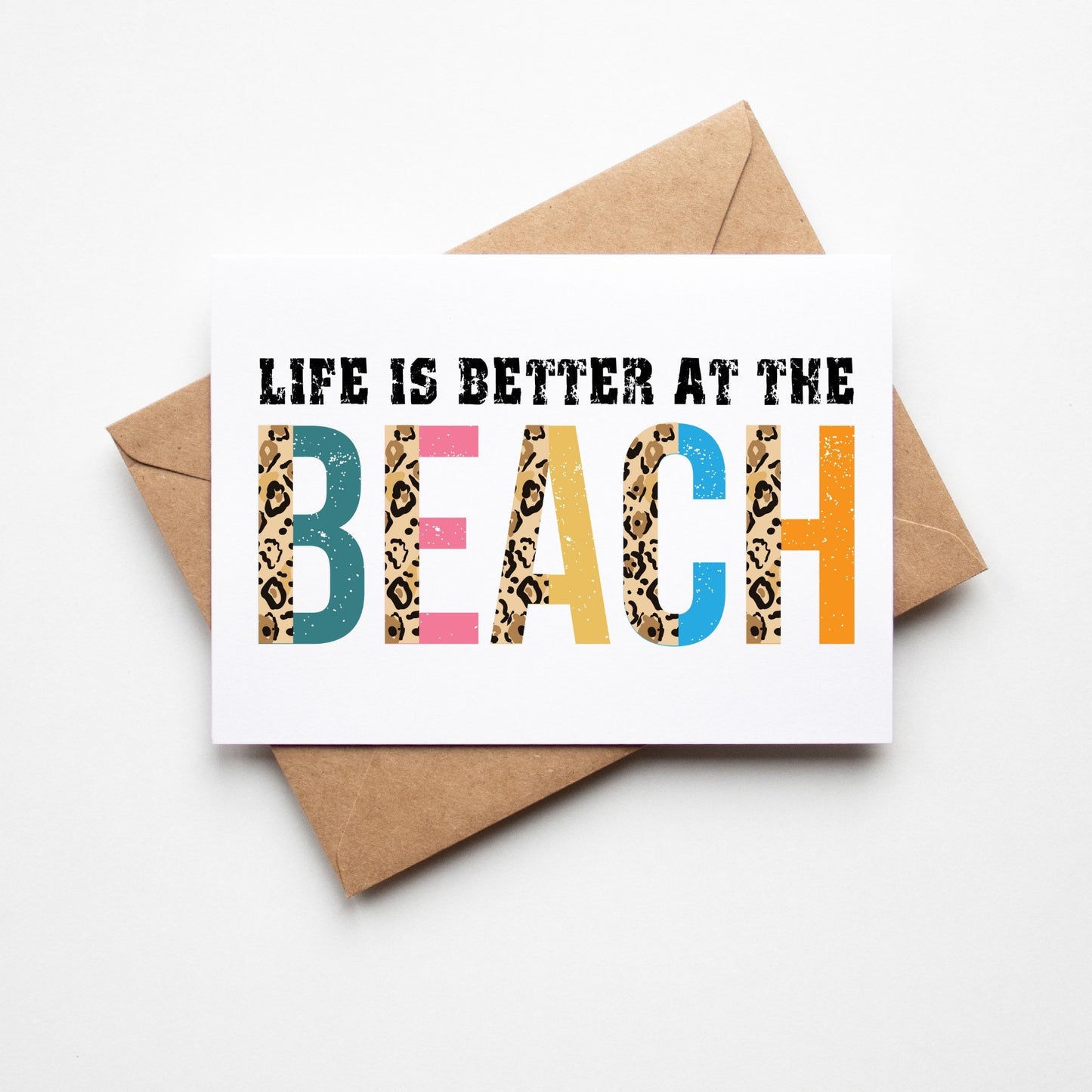 SUBLIMATION ready to press transfer- Life is better at the beach
