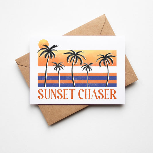 SUBLIMATION ready to press transfer- Sunset Chaser summer design tshirt transfer