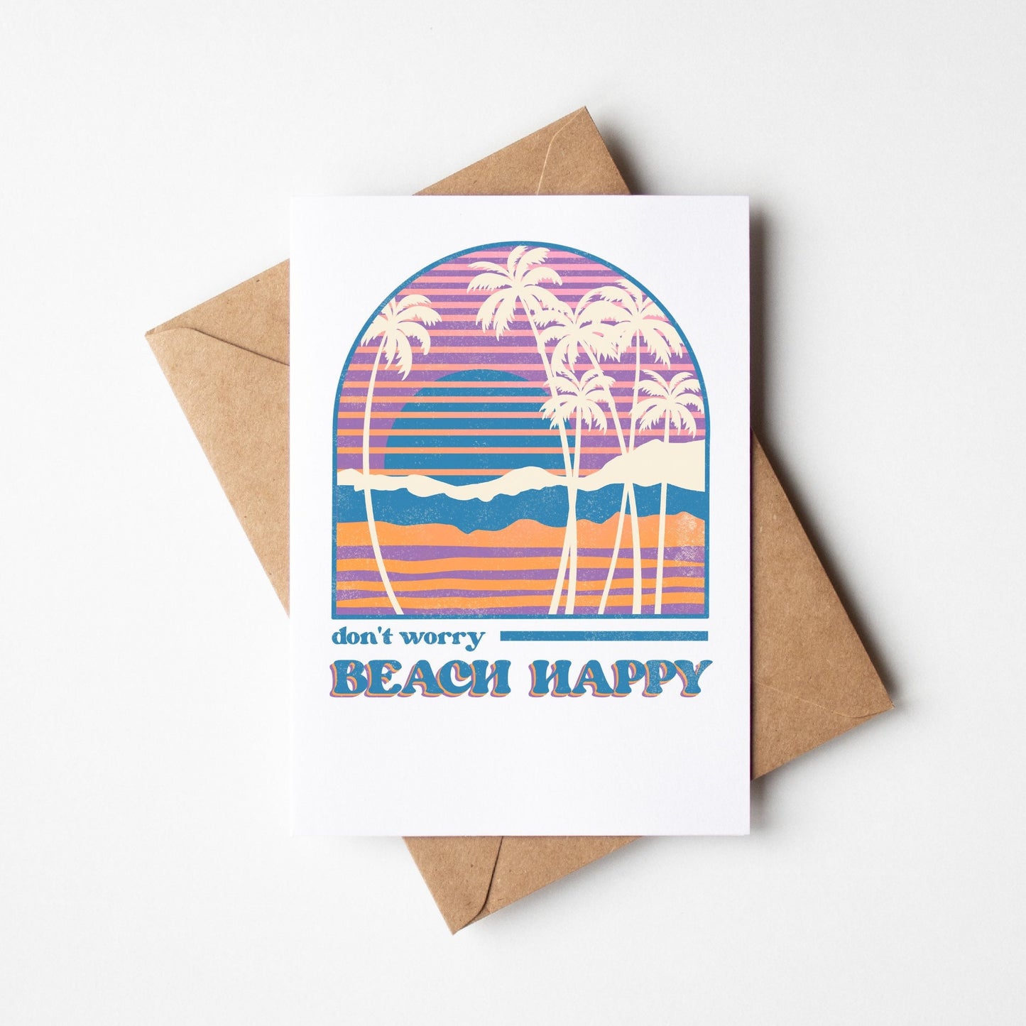 SUBLIMATION ready to press transfer- Don’t worry Beach happy summer design tshirt transfer
