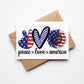 SUBLIMATION ready to press transfer- 4th of July design tshirt transfer- Peace love sunflower