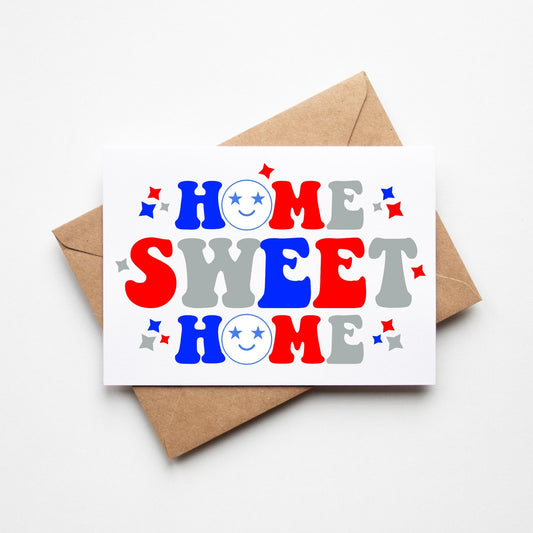SUBLIMATION ready to press transfer- Home sweet home 4th of July