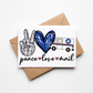 SUBLIMATION ready to press transfer- Peace love mail- postal workers occupation- mail man woman transfer design for tshirts