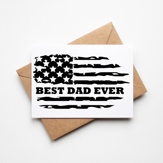 SUBLIMATION ready to press best dad ever american flag transfer