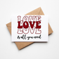 SUBLIMATION ready to press transfer- Love is all you need- Valentine’s Day transfer for tee-shirts- sublimation designs